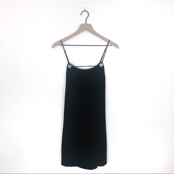 Urban Outfitters Tie Back Black Mini Dress - Picture 3 of 6